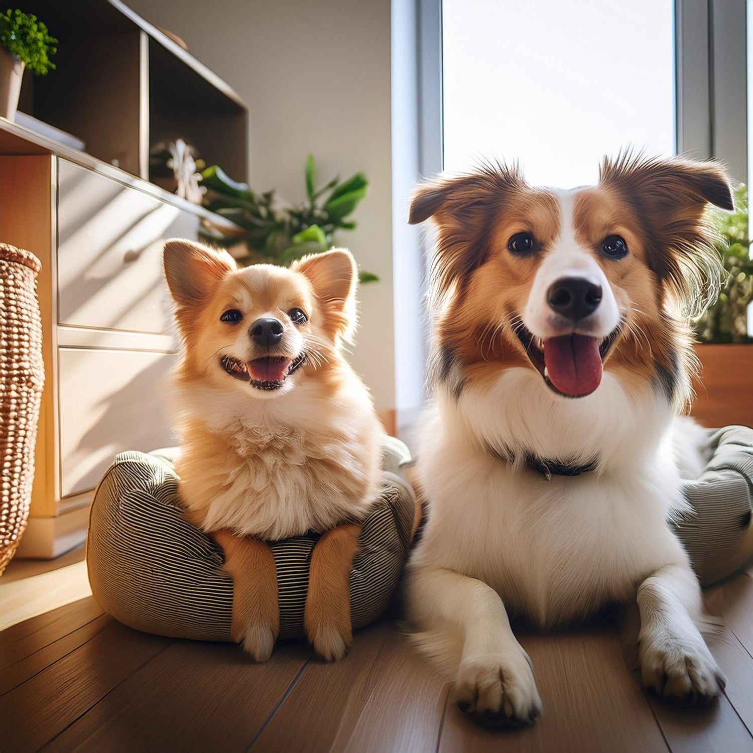 Lits pour chiens et chats : confort moelleux, en peluche, avec options pour toutes les tailles, offrant un sommeil chaud et douillet